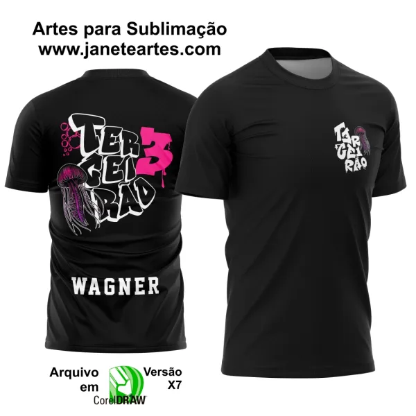 Arte Vetor Camisa Terceirão Água Viva