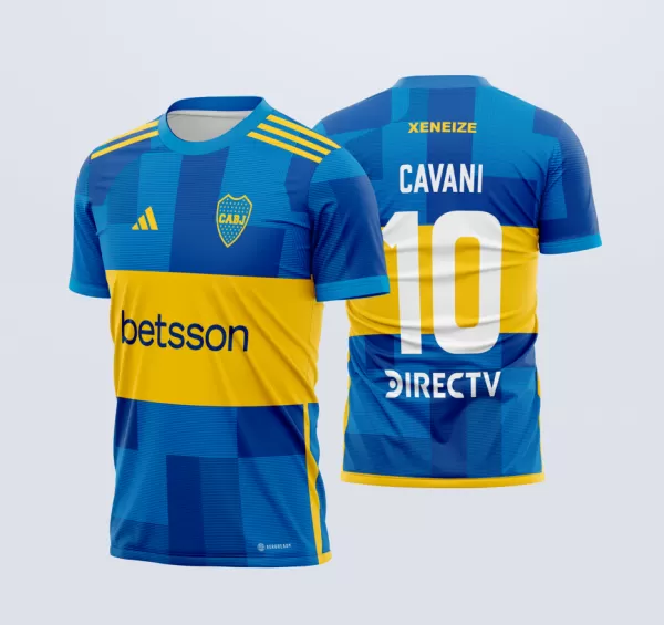 Arte Vetor Camisa Time Boca Juniors Titular 2023-24 x7