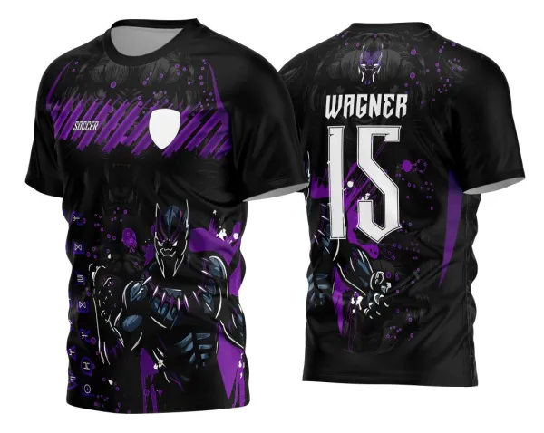Arte Vetor Camisa de Interclasse 2024 - 2025 - Pantera Negra