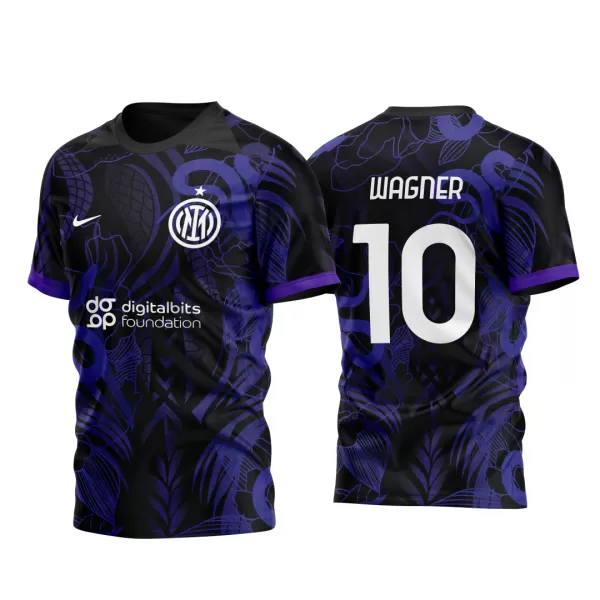 Template Futebol Leao Fogo Azul Vetor