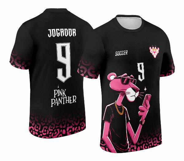 Arte Vetor Camisa de Interclasse Pantera Cor de Rosa 2024 - 2025