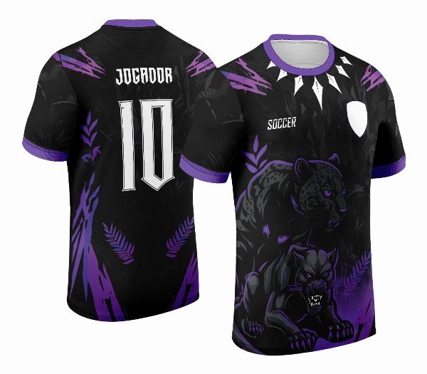 Arte Vetor Camisa de Interclasse Pantera Negra 2024 - 2025