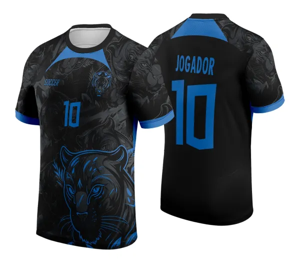 Arte Vetor Camisa de Interclasse Pantera Negra Azul 2024 - 2025
