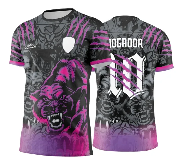 Arte Vetor - Camisa de Interclasse Pantera Negra e Roxa - 2025