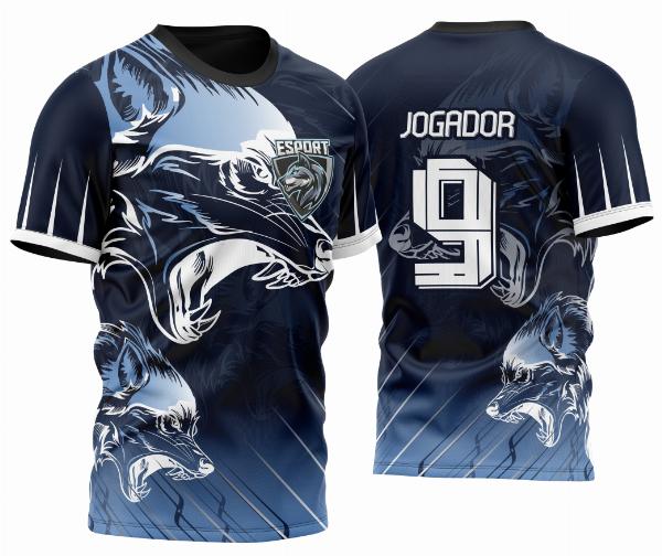  Arte Vetor Camisa de Time Lobos