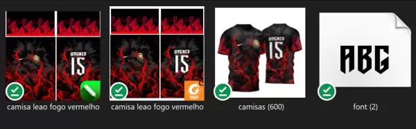 Arte Vetor Camisa para InterClasse Leão Fogo Vermelho