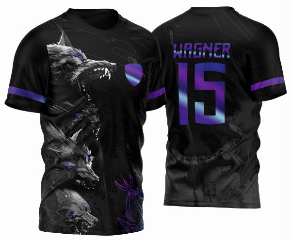 Arte Vetor Camisa para InterClasse Lobos Holográfico Novo