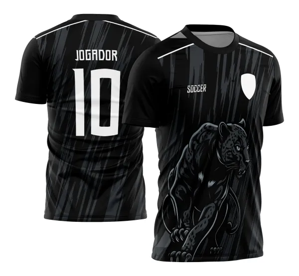 Arte Vetor Camisa para InterClasse Pantera Negra Fundo Rajado 2023