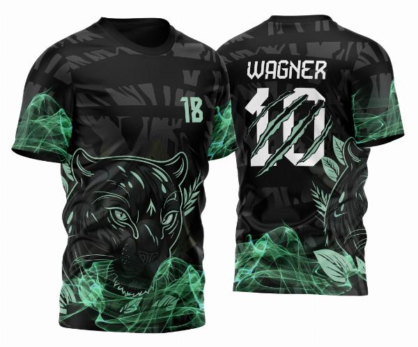 Arte Vetor Camisa para InterClasse Pantera Negra Traços Verde Garras 2023