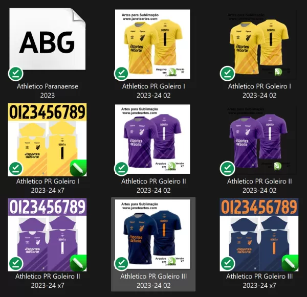 Arte Vetor Estampa Camisa Athletico PR Goleiro II 2023-24 Arte Vetor Estampa Camisa Athletico PR Goleiro II 2023-24