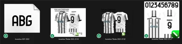 Arte Vetor Estampa Camisa Juventus Titular 2022-23 02
