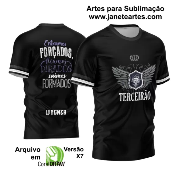 Arte Vetor Estampa Camisa Brasil Personalizada Modelo 04