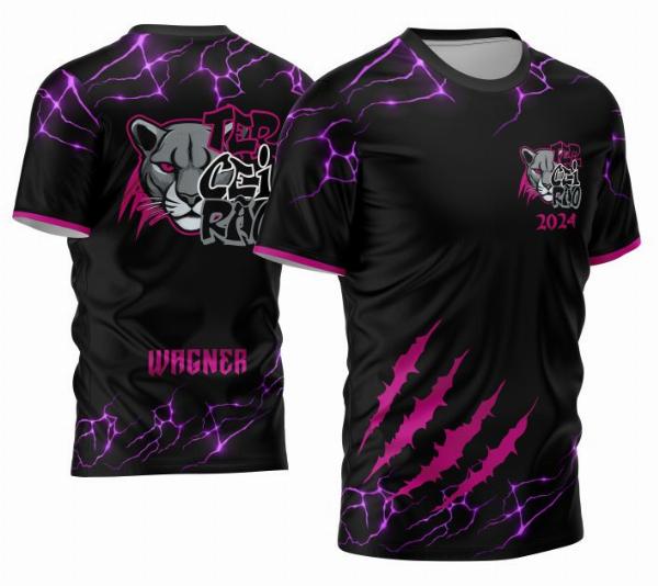 Arte Vetor Estampa Camisa Terceirão 2024 - Pantera Negra Modelo 05