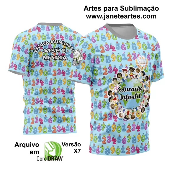 Arte Vetor Estampa Template Camisa Professora - Professor 2024 Educação Infantil