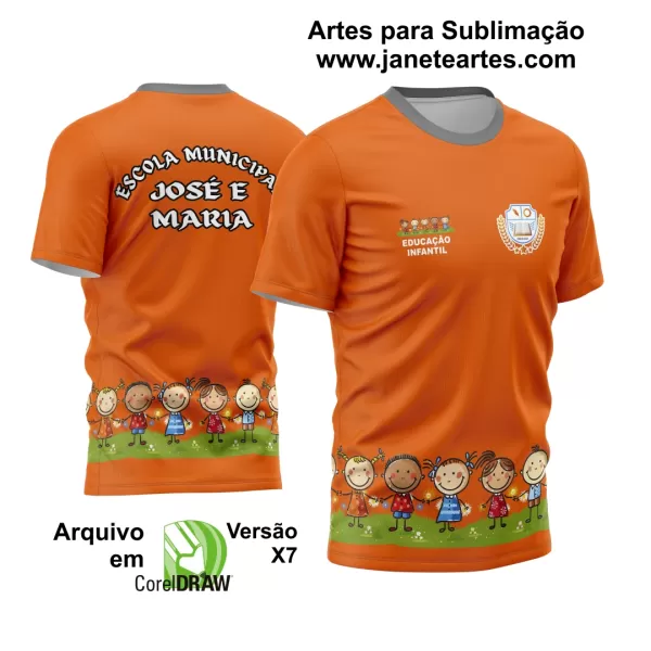 Arte Estampa Template Camisa Professora - Professor 2024 Modelo 06