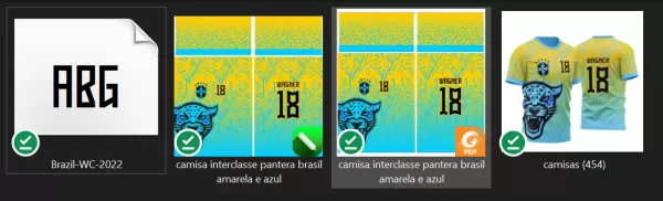 Arte Vetor Template Camisa para InterClasse Brasil Pantera Amarela e Azul 2023