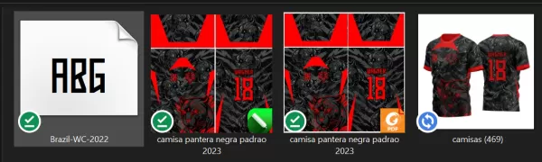 Arte Vetor Template Camisa para InterClasse Pantera Negra Padrão 2023  Vermelha