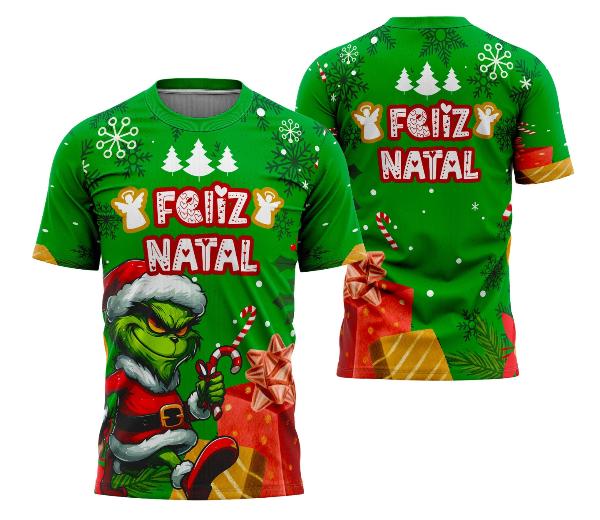 Camisa Feliz Natal 2025 - Design para Sublimação