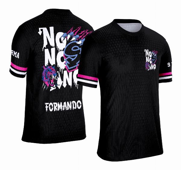 Camisa Formandos Nono Ano 2025 Tigre Azul e Rosa