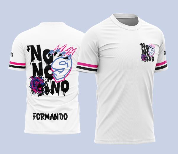 Camisa Formandos Nono Ano Tigre Azul e Rosa