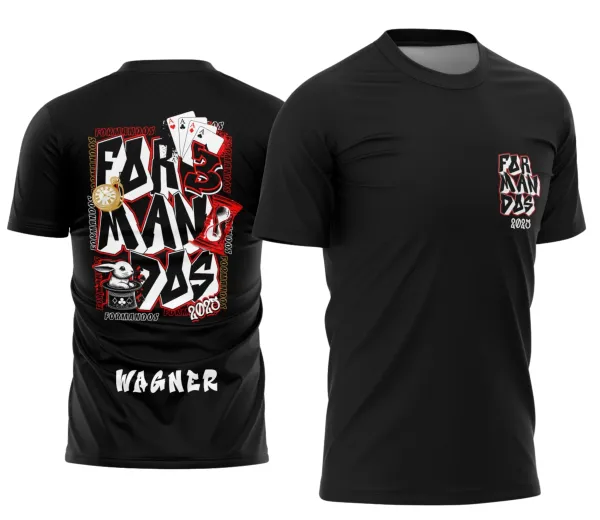 Camisa Formandos Terceirão Cartas Naipe e Coelho