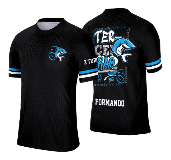 Camisa Formandos Terceirão Tubarão Azul