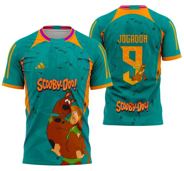 Arte Vetor Camisa Interclasse Scooby-Doo – Estampa Divertida e Exclusiva para Sublimação