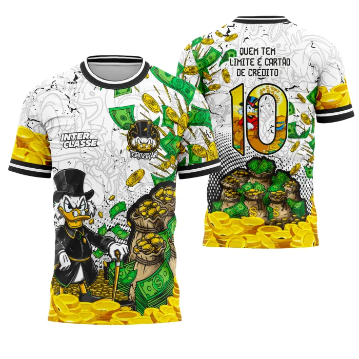 Arte Vetor Camisa Interclasse Tio Patinhas – Design Exclusivo para Sublimação