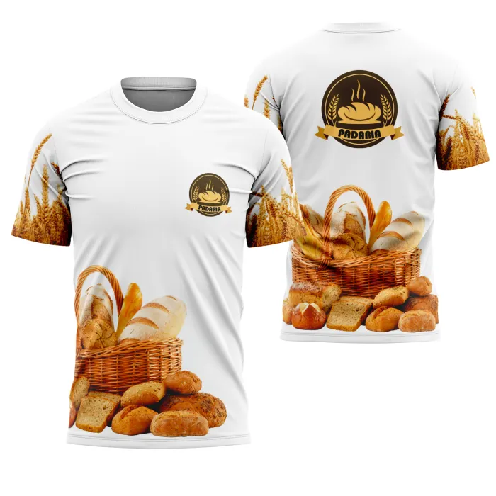 Arte Estampa Camisa Profissão - Padaria