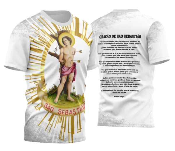 Camisa Religião São Sebastião Modelo 02