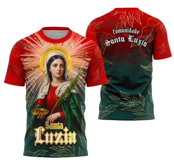 Camisa Santa Luzia Católica Religião