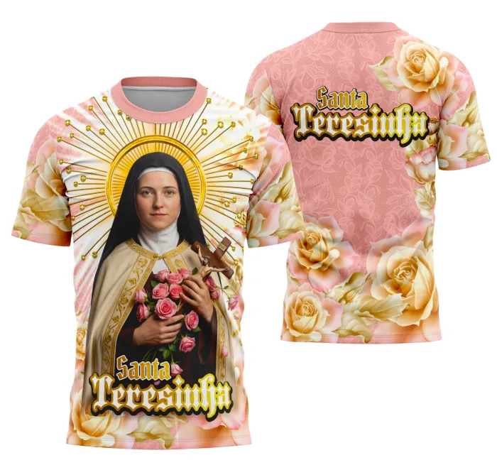 Camisa Santa Teresinha Religião