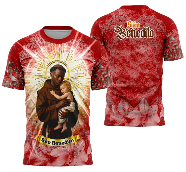 Camisa São Benedito Religião 2025