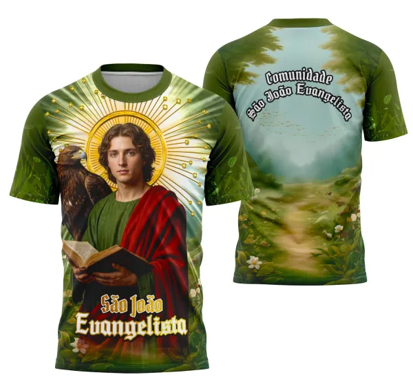 Camisa São João Evangelista Católica Religião