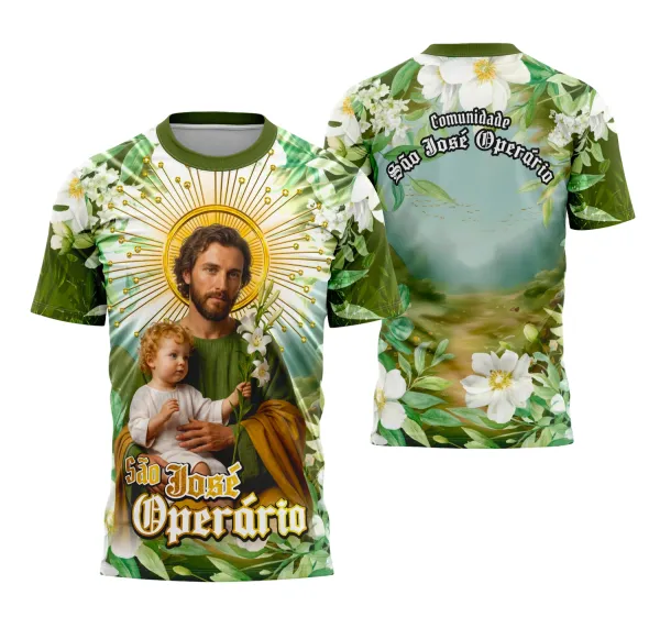 Camisa São José Operário Católica Religião