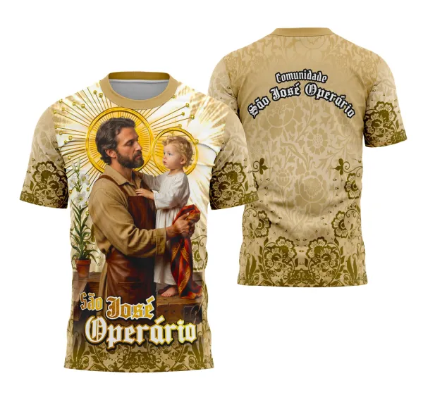 Camisa São José Operário Católica Religião