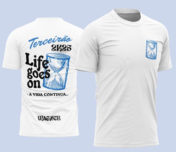 Camisa Terceirão A Vida Continua 2025 Ampulheta