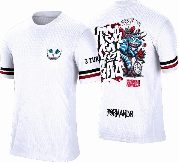 Camisa Terceirão Alice no País das Maravilhas