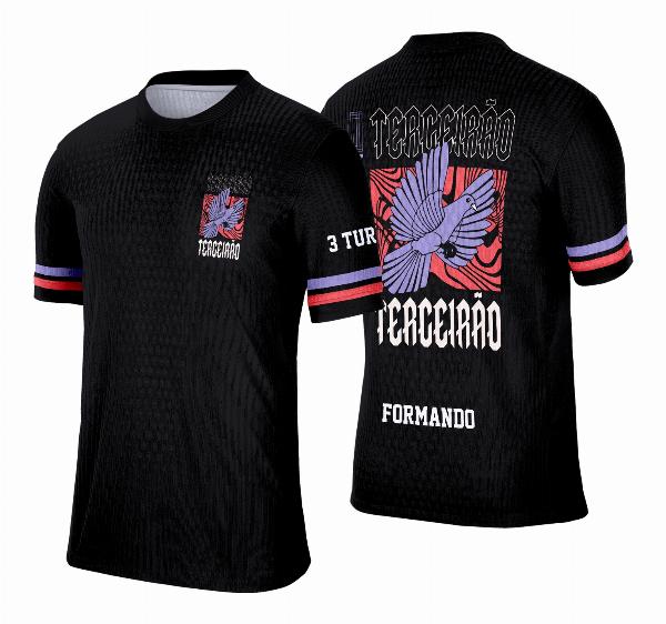 Camisa Terceirão Arte Vetor Pássaro