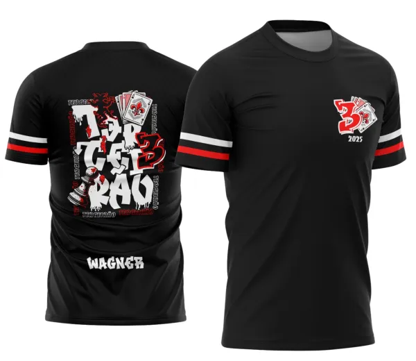 Camisa Terceirão Cartas e Xadrez