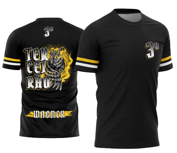 Camisa Terceirão Formandos Coruja Fogo Dourado