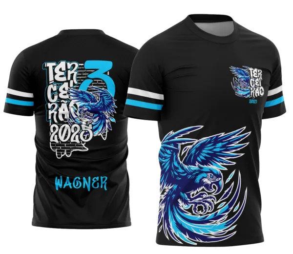 Camisa Terceirão Graffite Arara Azul B