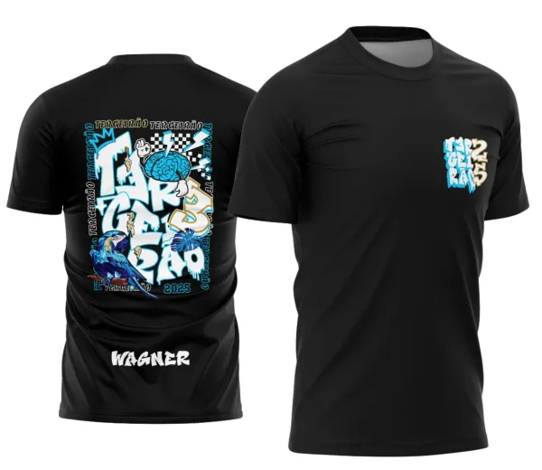 Camisa Terceirão Graffite Arara Azul C