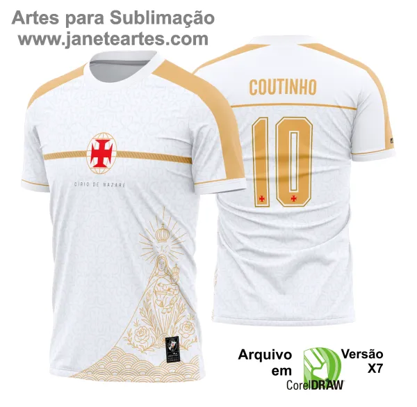 Camisa Vasco da Gama Círio de Nazaré Estampa Vetor 2025