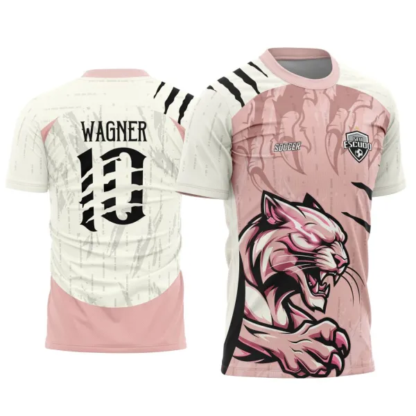 Camisa de Interclasse - Arte Vetor - Pantera Cor de Rosa