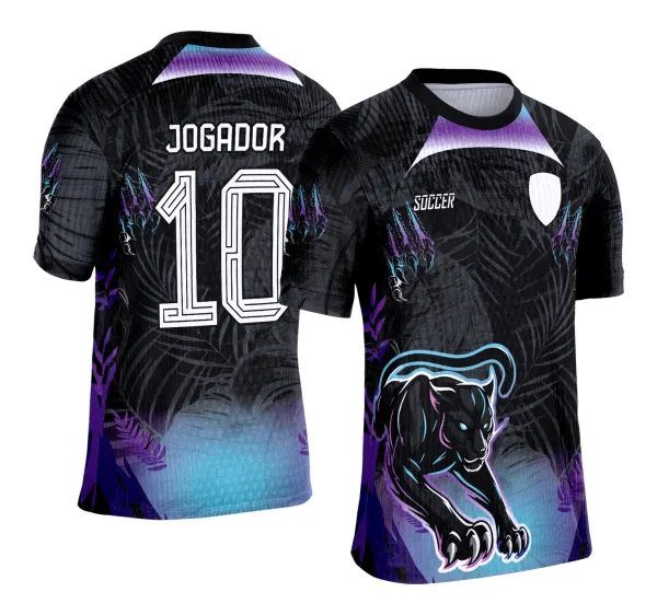 Camisa de Interclasse - Arte Vetor - Puma - Pantera - Onça - Jaguar