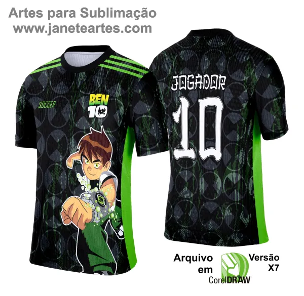 Camisa de Interclasse Ben 10 2025 - Arte Vetor Template
