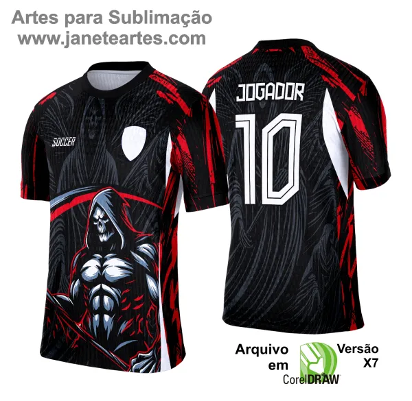 Camisa de Interclasse Ceifador 2025 - Arte Vetor Template