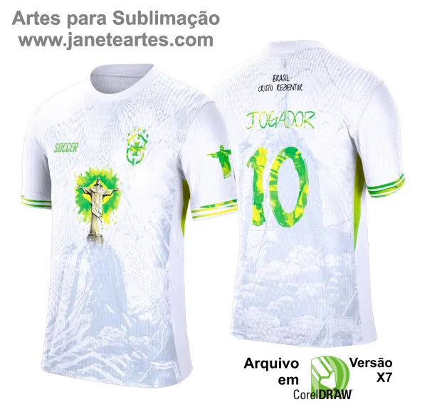 Camisa de Interclasse Conceito Brasil 2025 - Arte Vetor Template