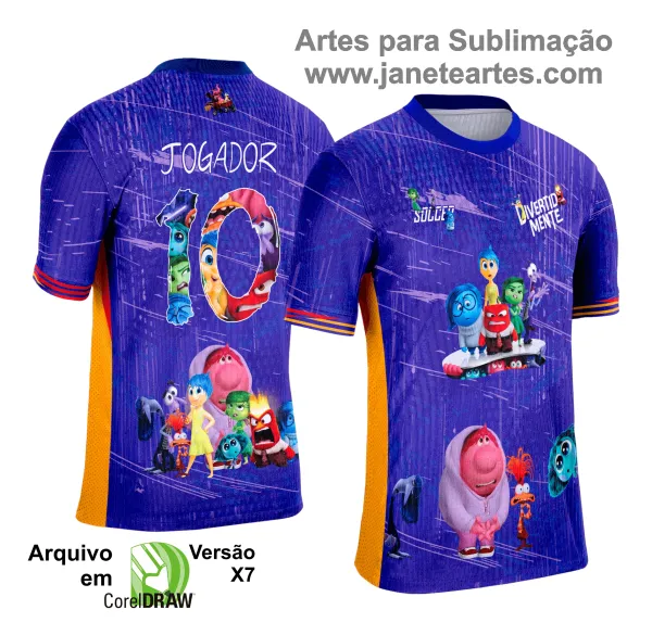 Camisa de Interclasse Divertidamente 2025 - Arte Vetor Template